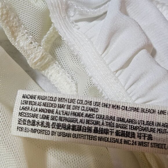 Free People NWT Women’s Ivory Peasant Bodysuit S  Boho Chic Academia, Poetcore - Picture 14 of 15